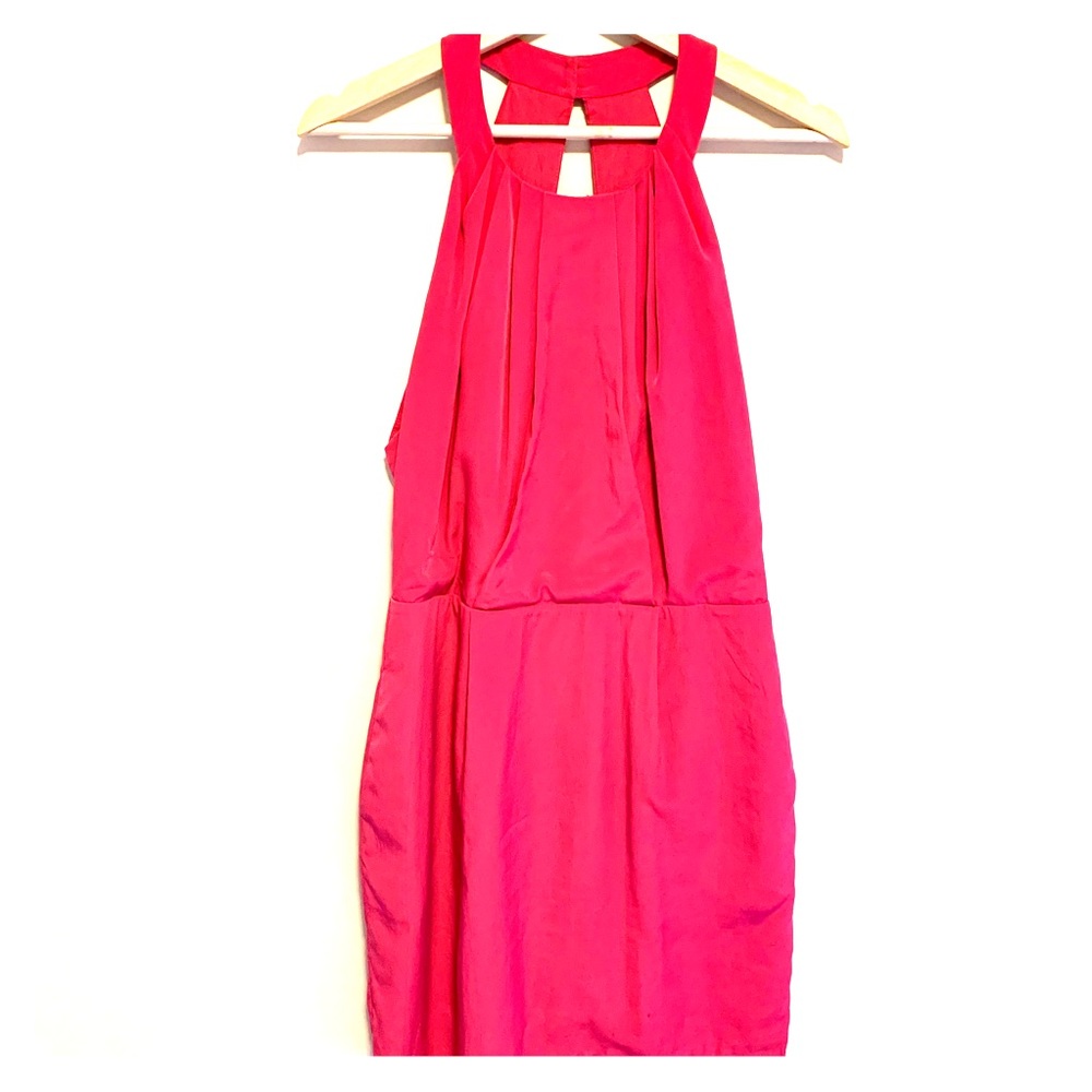 BCBGeneration pink dress w/ wolf buttons
